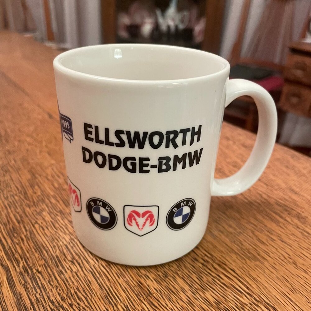 Vintage Elsworth Dodge-BMW of Idaho Falls 50th Anniversary Coffee Cup Mug Linyi